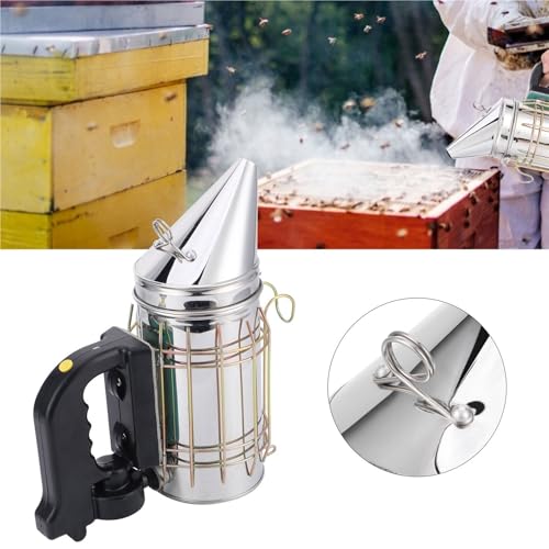 Beekeeping Supplies, Electric Hive Smoker, Stainless Steel Material with Handle, Smoking Tool,Beekeeping Tools