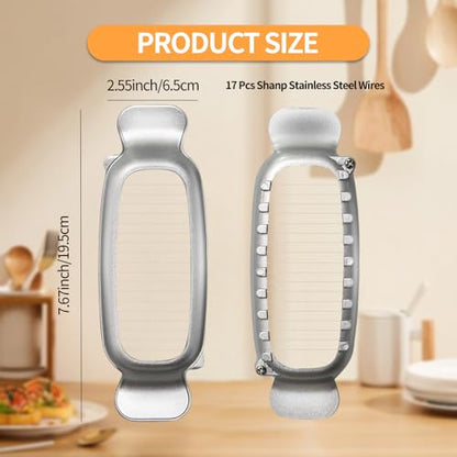 Butter & Cheese Slice Cutter Stainless Steel Multipurpose Butter and Cheese Cutter Slicer with Ergonomic handle Portable Grip for block cheese, Fruit Baking