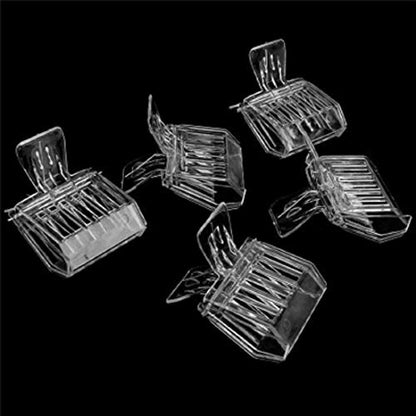 5 Pack Plastic Queen Bee Catcher Queen Bee Cage Catcher Clips Trap Box Beekeeping Tool for Beekeepers (Transparent)