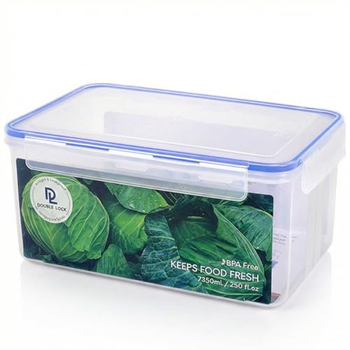 Tribello 250 oz Extra Large Airtight Food Storage Containers with SnapTight Lids – Clear, Stackable, BPA-Free Meal Prep Containers for Kitchen, Freezer & Pantry Storage - size: 250 OZ - 1 Pack