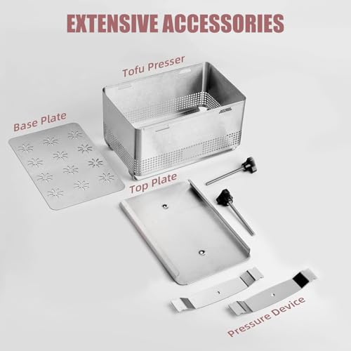 Multi Functional Stainless Steel Cheese Press with Pressure Design for Home Use Fast Draining Vegetable Cheese Mold