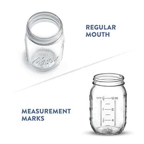 Paksh Novelty Mason Jars with Lids & Sealer - 5 Pack 16 Oz Regular Mouth Glass Canning Jars - Food Storage Container - Airtight Container for Pickling, Candles, Overnight Oats, Fruit Preserves - color: 16 Oz - 5 Pack - Regular