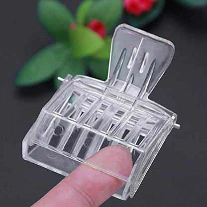 5 Pieces Queen Bee Cage Catcher Clip Plastic Queen Catcher Bee Queen Marking Catcher Queen Bee Marking Cage Queen Catching Tool with 1 Pcs Queen Bee Marking Bottle, Clear