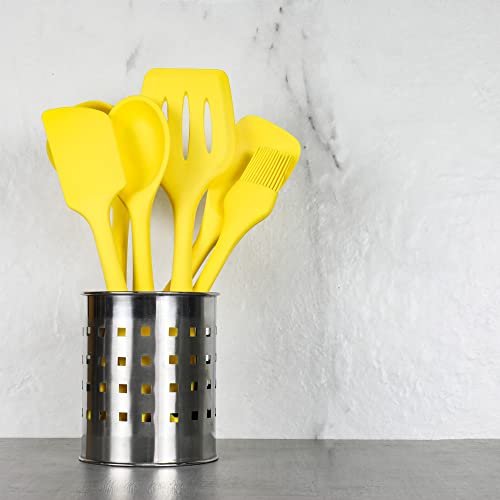 Chef Craft Premium Silicone Basting Brush 10.25 Inch, Yellow - color: Yellow