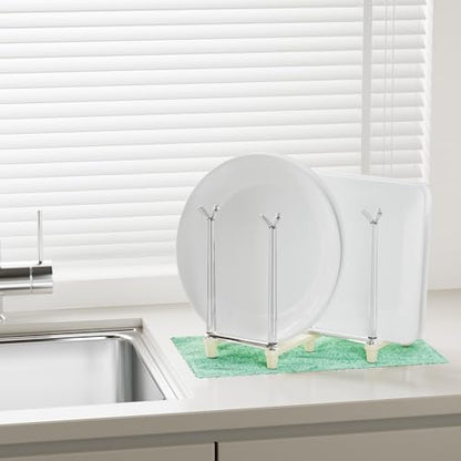 Marbrasse Retractable Cup Drying Rack, Drinking Glass and Sports Bottle Drainer Stand, Plastic Bag Dryer with Non-Slip Bottom for Kitchen Countertop - White - color: White