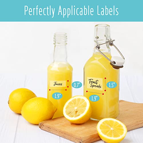 Hebayy 612 Script Pantry Food Labels, Water & Oil Resistant Pantry Label Stickers Food Jar Label for Organization and Storage - style: Style 1