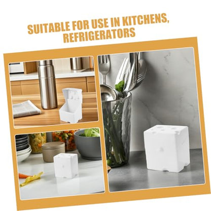 Cheese Storage Box with Flip Abs Lid, Airtight Cheese Saver for Refrigerator, White Food Storage Container for Kitchen Fridge Use, 1pcs