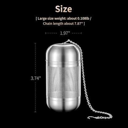2Pack Tea Strainers for Loose Tea, Extra Fine Mesh Tea Infuser, 316 Stainless Steel Loose Leaf Tea Steeper, Tea Infuser for Loose Leaf Tea (2 Pack - Large + Small) - size: Large + Small