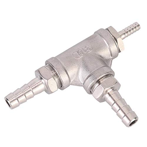 TOPINCN Beer Aerator Kit Household Stainless Steel Sealing Leakproof Beer Brewing Inline 3.2 Micron Aeration Stone for Homebrew Accessories
