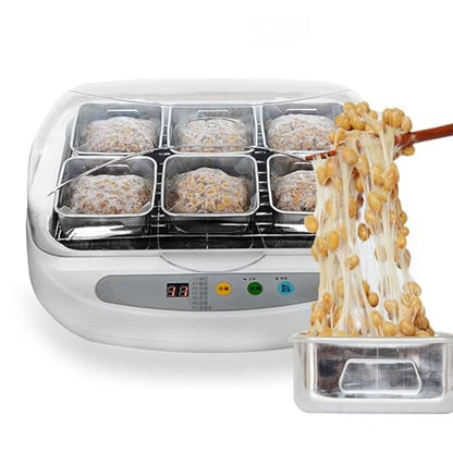 Automatic Electric Natto Fermentation Machine - 3.5L Multi-Purpose Stainless Steel Cup for Yogurt, Tempeh, Pickles