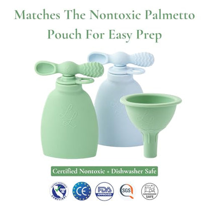 Nontoxic Silicone Funnel - Premium Food Grade - BPA & PFAS Free - Perfect for Baby Food Pouches & Breastmilk Transfer - Easy to Clean and Dishwasher Safe - Green - color: Green