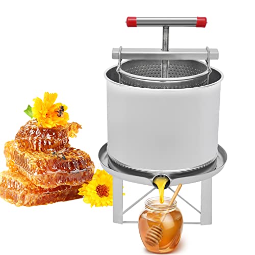 Mesh Honey Press Machine Honey Extractor Beekeeping Stainless Steel Household Manual Honey Press, Grape, Fruit Juice Press Extractor Wine Making Equipment