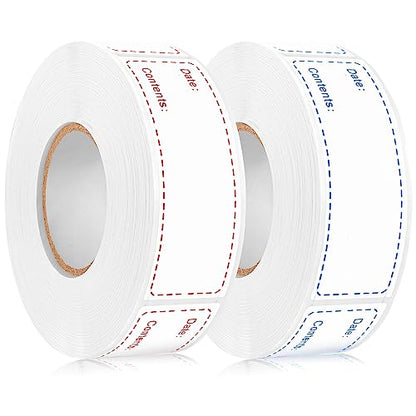 1000Pcs Removable Freezer Labels,1 x 3 Inch Food Labels for Food Containers Food Date Stickers Refrigerator Food Storage Labels Easy Clean No Residue