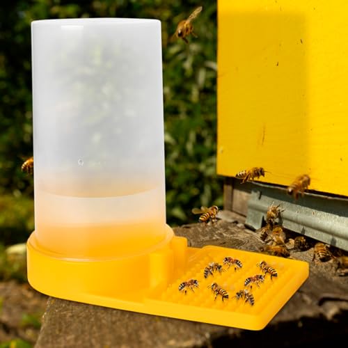 3 PCS Bee Water Feeder, Honey Beehive Beekeeping Entrance Feeder, Outdoor Beehive Beekeeping Water Station for Garden, Balcony (3 PCS)
