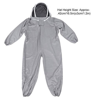 GLOGLOW Beekeeping Veil Suit, Breathable Mesh Hat Beekeeper Protective Smock for Beekeeping Honey Harvesting