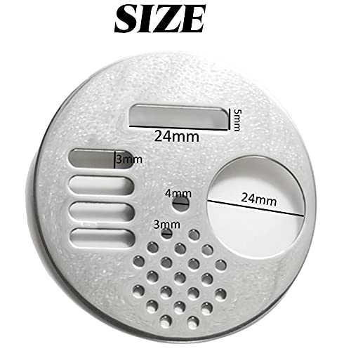 RONYOUNG 10PCS 2.67inch Diameter Stainless Steel Beehive Entrance Gates, Round Rotatable Bee-Entrance, Entrance Disc, Beekeeping Equipment Beehive Tool