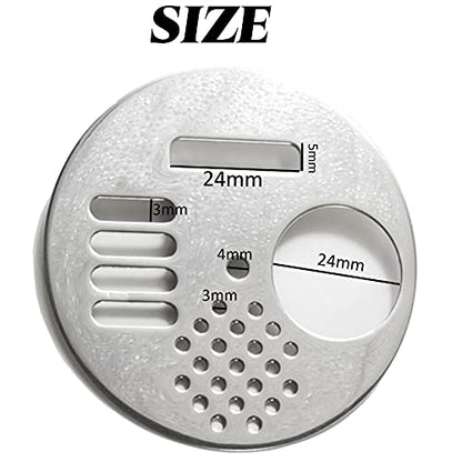 RONYOUNG 10PCS 2.67inch Diameter Stainless Steel Beehive Entrance Gates, Round Rotatable Bee-Entrance, Entrance Disc, Beekeeping Equipment Beehive Tool