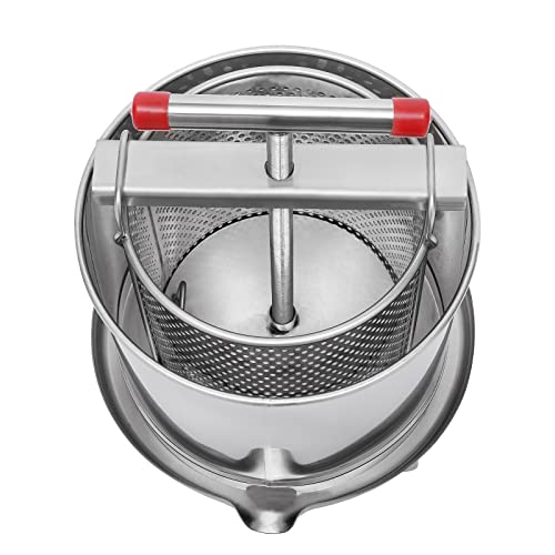 Fruit Wine Press 3.3 Gallon Manual Grape Presser for Wine Juice Making DIY Large Fruit Honey Presser Apple Cider Grape Juice Press Extractor - color: 3.3 Gallon