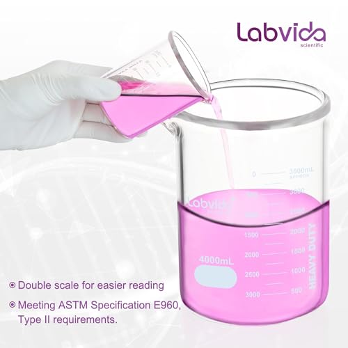 12pcs 50ml Upgrated Thick Glass Beakers, Shot Glass Beaker set, 3.3 Boro Griffin Low Form, Double Scale, LVA003 - style: 12pcs of Vol.50ml