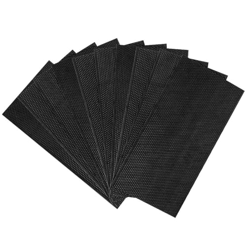 BeeCastle Black Beehive Beeswax Coated Foundation Sheet,Waxed Foundation Sheet, 8-1/2-Inch Deep Foundation for Beehive Deep Frames - color: Black, size: 8-1/2-Inch