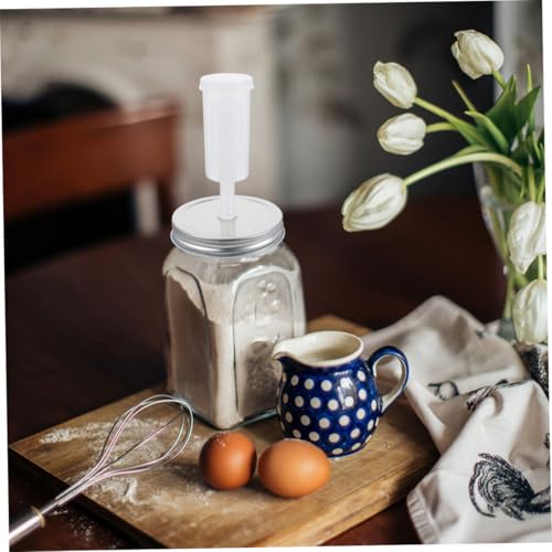 Mason Jar Fermentation Lid Kit 87mm Wide Mouth with Airlock Fermenter Jar Lids for Pickles and Vegetable Fermenting Home Canning Set and 1 Fermentation Tool Random Color