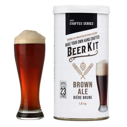 ABC Crafted Series Beer Making Kit | Beer Making Ingredients for Home Brewing | Yields 6 Gallons of Beer | Brown Ale - color: Brown Ale