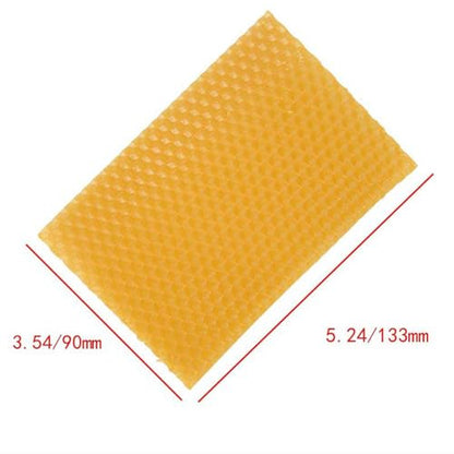 Pro Bamboo Kitchen 8PCS Beeswax Foundation Frames Deep Cell Honeycomb Base Sheets 5.1x3.5 Inches Beekeeping Tools for Bee Attracting Lipstick Making Furniture Maintenance Floor Polishing