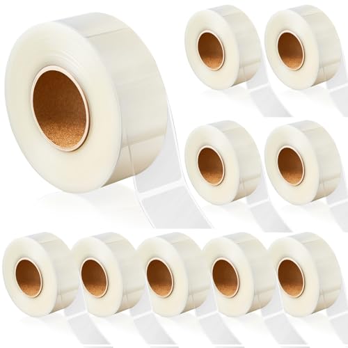 Zonon 5000 Pcs Label Protector Back to School Clear Labels Stickers Wafer Seals Waterproof Labels Library Supplies for Protecting Barcodes, Numbers and Stickers (3.15 x 1.18 Inch,Rectangle) - color: Rectangle, size: 3.15 x 1.18 Inch