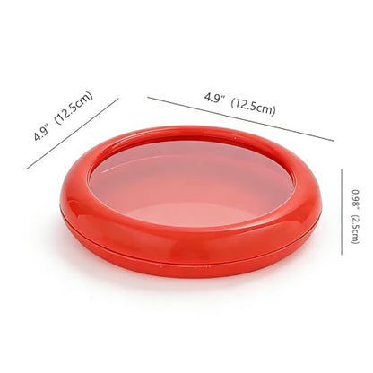 Reusable Food Cover with Lid Stretch Wrap Saver for Fruit and Vegetables Kitchen Storage Cover for Onion Lemon Tomato - color: Red