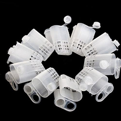20pcs Queen Bee Cages Plastic Transporting Catcher Non-Grafting Beekeeping Queen Cage Beekeeping Rearing Cup Kit for Indoor Home Outdoor