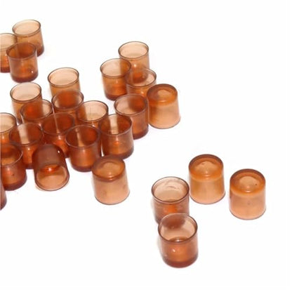 1000Pcs Plastic Queen Bee Raising Cup Brown Cells Cages Room Cups Queen Bee Raising Platform Rearing Cell Cups Beekeeping Tools Brown
