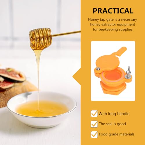 2 Pcs Honey Gate Valve for Bucket Beekeeping Equipment Tap with Pp Material Honey Extractor Valve for Apiary Supplies