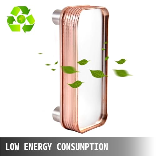 30-60 Plates Stainless Steel Heat Exchanger - Wort Chiller for Homebrew Beer Counterflow Cooling & Heating(40 Plates) - color: 40 Plates
