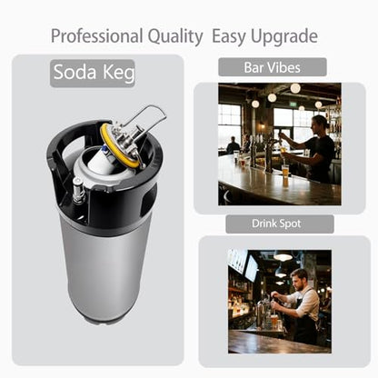 Stainless Steel Keg Lid for Cornelius Corny Kegs, Compatible with KL10955, for Soda and Home Brew