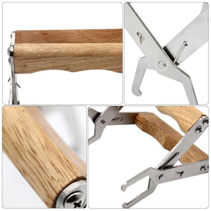 Toyvian Stainless Steel Beekeeping Nest Frame Clip Honeycomb Frame Grip Tool for Hive Inspection Beehive Spleen Lifter Sturdy Outdoor Beekeeping Equipment