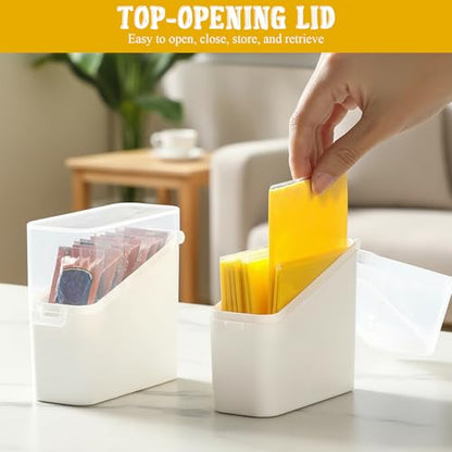 2Pcs Sliced Cheese Container Cheese Storage Container for Fridge Clear Airtight Cheeses Holder Keeper Saver for Ham Bacon Cream Cheeses 4.3X4.3X1.5 Inches