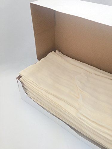 DeRoyal Natural Cheesecloth for Cooking, Reusable, Grade 60, 100% Unbleached Cotton, 32x28 Medium Mesh, 60 Yards Packed in IdealFold Box - size: 60 yd, style: Grade 60