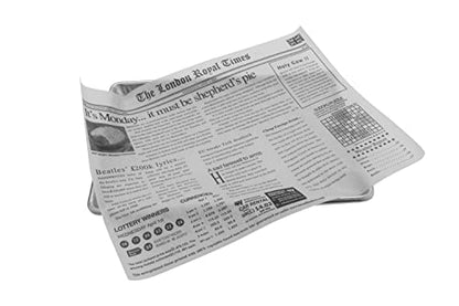 G.E.T. 4-TL1215 Appetizer/Serving Basket Tissue Liner Paper, 15" x 12", London Newsprint (Case of 1000) - color: London Newsprint, size: 15" x 12", style: 1000 Sheets