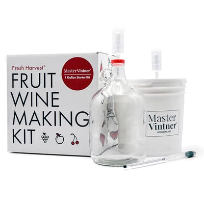 Master Vintner Fresh Harvest One Gallon Small Batch Fruit Wine Making Kit