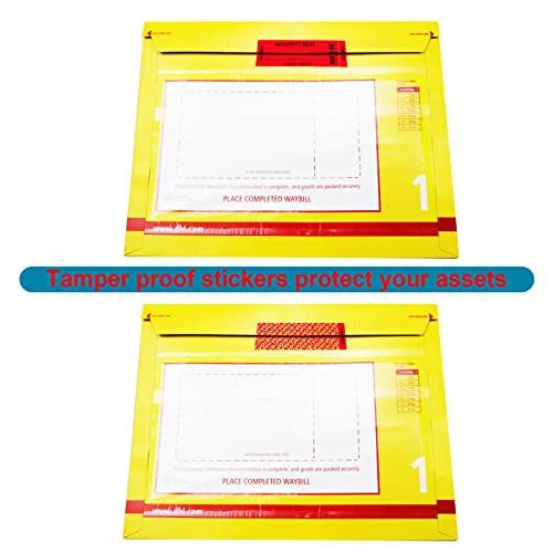 Security Warranty Void Stickers 100% Total Transfer Tamper Evident Proof Labels Triple Serial Numbers Seal Sticker Large 35x120 mm(50PCS,red) - style: red 50