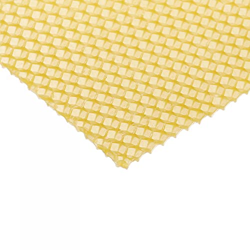 uxcell Beeswax Foundation Sheets Beekeeping Supplies Waxed Coated Nest Foundation for Making Candles 10Pcs