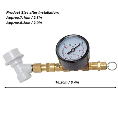 0-15 Psi Portable Keg Regulator Beer Keg Regulator Beer Growler Regulator for Home Brewing & Beer Brewing