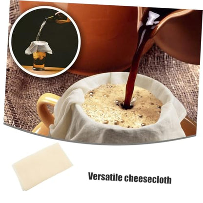 2pcs Large Filter Cloth for Cheese Making Supplies Reusable Cheese Cloths for Straining Unbleached Cheesecloth Strainer Fine Mesh