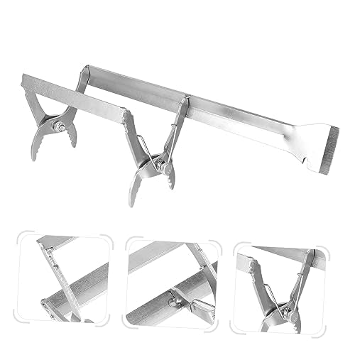 LIOOBO Beehive Frame Holder Lifter Metal Tool for Beekeeping Supplies Easy Honeycomb Frame Removal Convenient Hive Maintenance Equipment