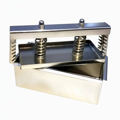 Stainless Steel Food Press Meat Shaping Tool Spring Compression Plate Effortless Cleaning Suitable for Kitchen Cooking Professional Use, 300G, Welded Bottom - size: 300G, style: Welded Bottom
