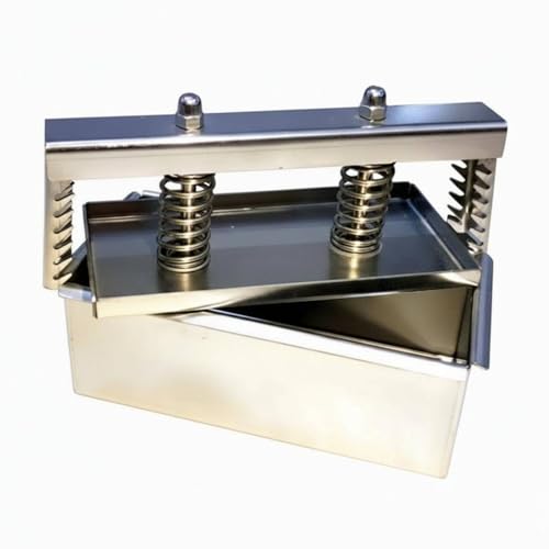 Stainless Steel Food Press Meat Shaping Tool Spring Compression Plate Effortless Cleaning Suitable for Kitchen Cooking Professional Use, 1KG, Welded Bottom - size: 1KG, style: Welded Bottom