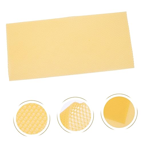 LIFKOME 30pcs Beekeeping Wax Foundation Sheets for Honey Frame Beehive Natural Beeswax Honeycomb Sheets for Easy Installation and Brood Production