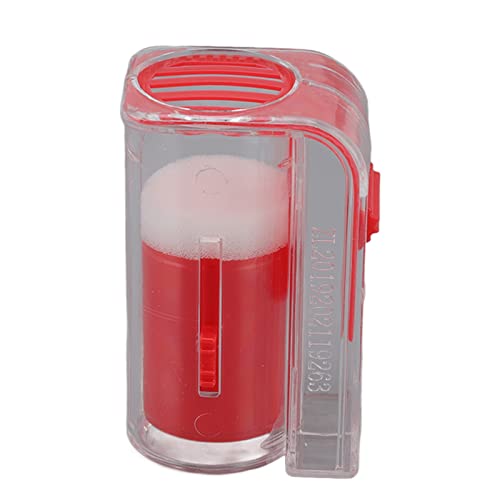 3Pcs Bee Queen Marking Catcher, Plastic One Handed Queen Bee Marking Cage, Bee Queen Marker Bottle Beekeeping Tools for Beekeepers (Red) - color: Red