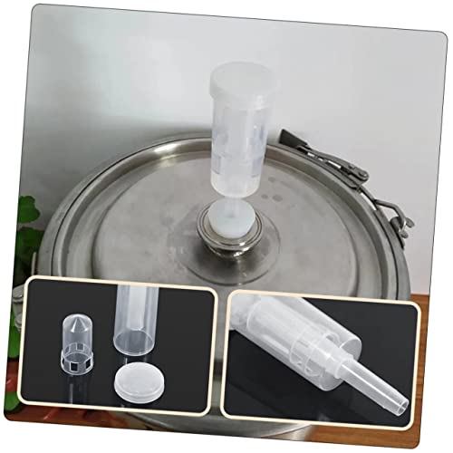 3Sets Wine Fermentation Non Return Valves for Homemade Beer and Wine One Way Exhaust Valve with Food Grade Seals Essential Brewing Supplies for Home Fermenters