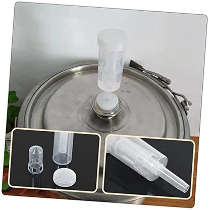 3Sets Wine Fermentation Non Return Valves for Homemade Beer and Wine One Way Exhaust Valve with Food Grade Seals Essential Brewing Supplies for Home Fermenters